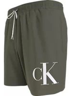 Pánske plavky MEDIUM DRAWSTRING KM0KM01003 LDY olivovo zelená - Calvin Klein Pánske plavky MEDIUM DRAWSTRING KM0KM01003 LDY olivovo zelená - Calvin Klein