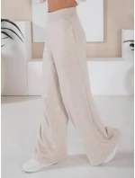 Dámsky set širokých nohavíc a mikiny MINALIA beige FashionStreet AY0917