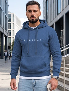 Pánska mikina s kapucňou a potlačou ORIGINALS, modrá, FashionStreet NX5151BX