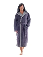 Pánsky župan Tampa duo s kapucňou 3959 antracit - Vestis