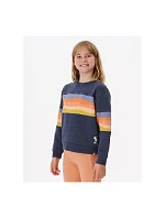 Dievčenská mikina RIP CURL Melting Waves Crew Sweatshirt -Girls dark blue Dievčenská mikina RIP CURL Melting Waves Crew Sweatshirt -Girls dark blue