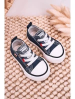 Dziecięce Klasyczne Niskie Trampki BIG STAR HH374195 Granatowe