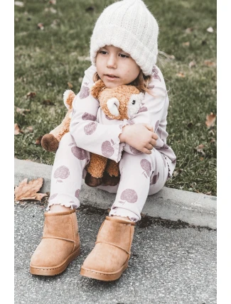 Dziecięce Ocieplane Botki Śniegowce Camel Gooby