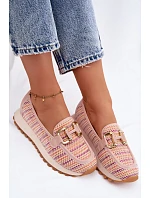 Slip On tenisky se zlatým detailem GOE TT2N4081 růžové