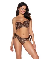 Spodný diel dámskych plaviek / Brazílske SF-166/10/B Vzor medený lesk - Ava