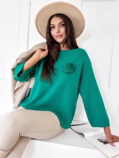 Dámsky oversize sveter GAIA green FashionStreet MY2008