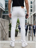 Pánske džínsy slim fit ecru FashionStreet UX4500