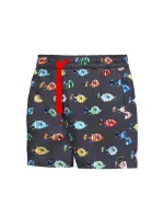 Pánske plavkové kraťasy Happy Self SM29-30 sivá-vzor - Self