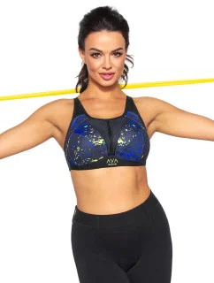 Dámska športová podprsenka NAOMI modro/čierna - Ava