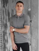 FashionStreet pánske grafitové polo tričko PX0599
