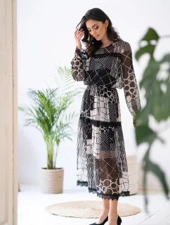 Dámske šaty 9263 Black - Mefese