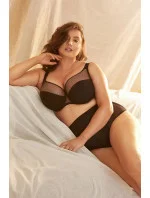 Dámska polovystužená podprsenka Zara / B3 black - Gorteks Dámska polovystužená podprsenka Zara / B3 black - Gorteks