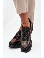 Poloplatformové topánky model 219105 Krok v štýle