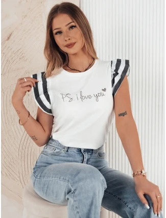 Dámske tričko AMOURI white FashionStreet RY2414 Dámske tričko AMOURI white FashionStreet RY2414