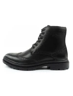 Lee Cooper pánske topánky sable topánky topánky smart kožené čierne