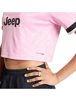 Dámske tričko adidas Juventus 26/27 Away Cropped Jersey, ružovo-čierne, KB8842 Dámske tričko adidas Juventus 26/27 Away Cropped Jersey, ružovo-čierne, KB8842