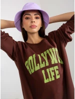 Mikina VI BL 3102.01P tmavo hnedá