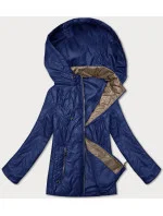 Modrá dámska prešívaná bunda s odnímateľnou kapucňou S'West (B8356-72) Modrá dámska prešívaná bunda s odnímateľnou kapucňou S'West (B8356-72)
