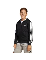 Detská mikina adidas Essentials Full-Zip čierno-biela JD6494