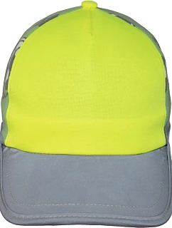 Korntex CAPACT Detská 5-panelová čiapka „Action“ 76.PACT hi vis yellow/football