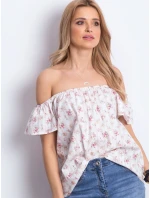 Blúzka 270 BZ 111580.00X bielo-ružová Blúzka 270 BZ 111580.00X bielo-ružová