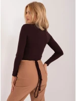 Blúzka EM BZ 782.95 tmavohnedá