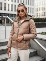 Dámska prechodná bunda prešívaná na oboch stranách VICTORIA SNUG gold TY3697 Dámska prechodná bunda prešívaná na oboch stranách VICTORIA SNUG gold TY3697