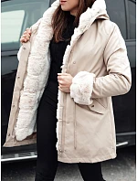 Dámska zimná bunda ARCTIC beige FashionStreet TY4767
