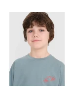 Chlapčenské tričko oversize s potlačou 4F 4FJWSS25TTSHM1914-46S