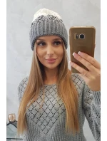 Dámska čiapka Samara K346 sivá+čierna