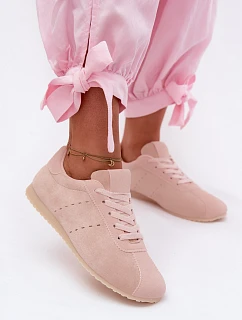 Dámské tenisky z eko semiše nízké růžové Melvelin