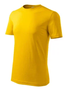 Klasické nové tričko pánske žlté