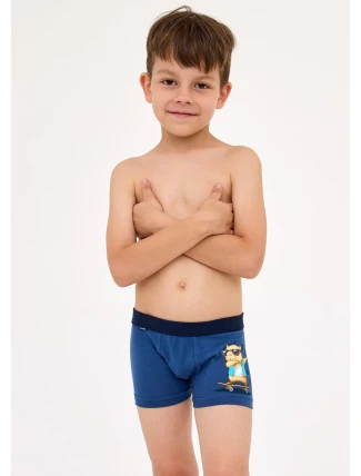 Detské boxerky Capybara 2 Boy 701/150 Dark Blue Printed - Cornette Detské boxerky Capybara 2 Boy 701/150 Dark Blue Printed - Cornette