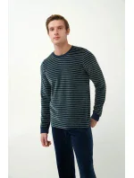 Vamp - Zamatové pánske pyžamo s manžetami 21961 - Vamp