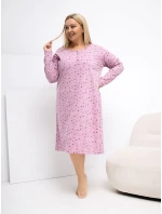 DU KN nočná košeľa FP 607.04P tmavoružová DU KN nočná košeľa FP 607.04P tmavoružová