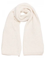 M896 Rebrovaná šatka - ecru
