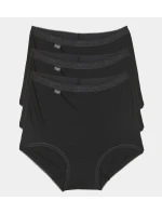 Dámske nohavičky Basic+ Maxi 3P Black - Sloggi Dámske nohavičky Basic+ Maxi 3P Black - Sloggi