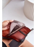 Dámske členkové topánky na podpätku s remienkom Brown Zinithia Dámske členkové topánky na podpätku s remienkom Brown Zinithia