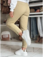 Dámske nohavice chinos s opaskom MODELA dark beige FashionStreet UY2571 Dámske nohavice chinos s opaskom MODELA dark beige FashionStreet UY2571