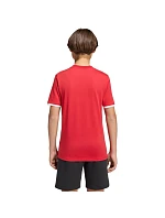 Adidas Detské tričko Entrada 26 Tee červená JZ6674 Adidas Detské tričko Entrada 26 Tee červená JZ6674