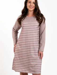 Talianska móda Oda long farba:print/cappuccino