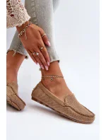 Dámske semišové mokasíny tmavobéžové Ranica Dámske semišové mokasíny tmavobéžové Ranica