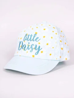 Detská šiltovka CZD-0567G-A100 sv. modrá s kvietkami - YoClub