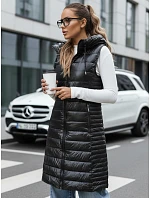 Dámska prešívaná vesta s kapucňou TY5255 čierna - FashionStreet Dámska prešívaná vesta s kapucňou TY5255 čierna - FashionStreet