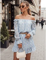 Španielske šaty KERVEN modré FashionStreet EY2470 Španielske šaty KERVEN modré FashionStreet EY2470