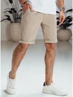Pánske džínsové šortky béžové FashionStreet SX2549 Pánske džínsové šortky béžové FashionStreet SX2549