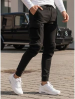 Pánske bojové nohavice čierne FashionStreet UX4164