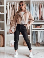 Dámske bavlnené nohavice slim fit s opaskom TAIRONIK black FashionStreet UY2544 Dámske bavlnené nohavice slim fit s opaskom TAIRONIK black FashionStreet UY2544