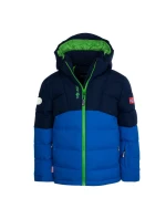 Detská nepremokavá zimná bunda Trollkids Gryllefjord Blue/Green (365-100)
