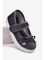 Dziecięce Balerinki Z Kokardką Czarne Amirinas